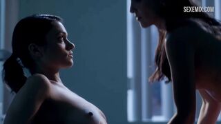 Janelle Marra Lesbian scene in Femme Fatales