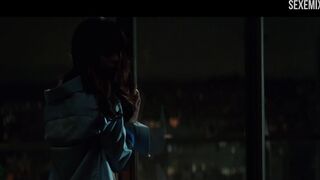 Naked Dakota Johnson near the window, scene - Fifty Shades Darker