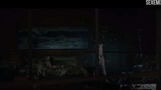 Naked Dakota Johnson near the window, scene - Fifty Shades Darker