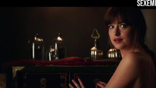 Giocattolo sessuale sexy di Dakota Johnson e scena hard di Cinquanta sfumature di rosso