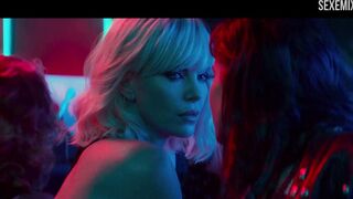 Atomic Blonde'ta Sofia Boutella ve Charlize Theron öpüşme sahnesi