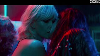 Atomic Blonde'ta Sofia Boutella ve Charlize Theron öpüşme sahnesi