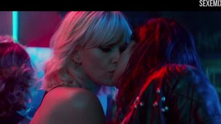 Atomic Blonde'ta Sofia Boutella ve Charlize Theron öpüşme sahnesi