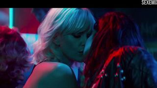 Atomic Blonde'ta Sofia Boutella ve Charlize Theron öpüşme sahnesi