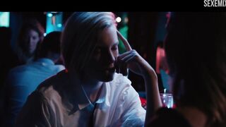 Erika Linder seduces in bar, scene in Below Her Mouth