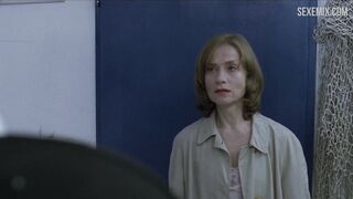 Isabelle Huppert Yerde sikişiyor, Piyano Öğretmeni'ndeki sahne