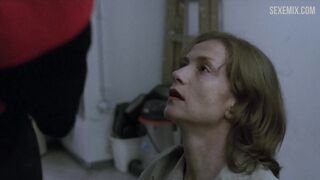 Isabelle Huppert Yerde sikişiyor, Piyano Öğretmeni'ndeki sahne