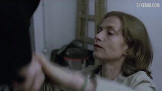 Isabelle Huppert Yerde sikişiyor, Piyano Öğretmeni'ndeki sahne