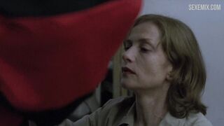 Isabelle Huppert Yerde sikişiyor, Piyano Öğretmeni'ndeki sahne