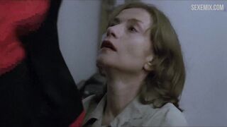 Isabelle Huppert Yerde sikişiyor, Piyano Öğretmeni'ndeki sahne