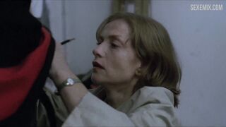 Isabelle Huppert Yerde sikişiyor, Piyano Öğretmeni'ndeki sahne