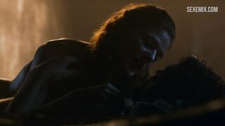 Rose Leslie bir mağarada seks yapıyor, Game of Thrones sahnesi