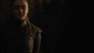 Maisie Williams erotic scene in Game of Thrones