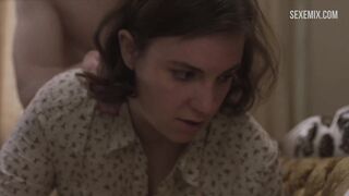 Lena Dunham doggy style scene in Girls