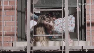 Jemima Kirke fucked hard doggystyle near the window, scene in Girls