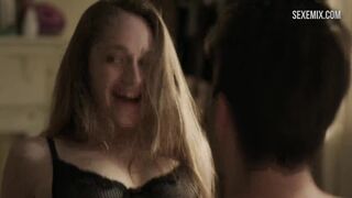 Jemima Kirke has sex while sitting up, scene in Girls