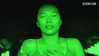 Sook-Yin Lee masturbates in the water, scene in Shortbus