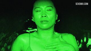 Sook-Yin Lee masturbates in the water, scene in Shortbus