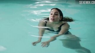 Danna Paola Erotic scene in swimming Pool, in Elite