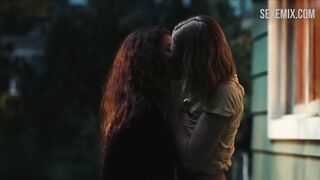 Zendaya ve Hunter Schafer, Euphoria'da lezbiyen sxene