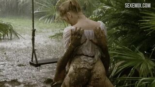 Marilyn Jess fucked in the rain, scene in Emmanuelle 4 (1984)