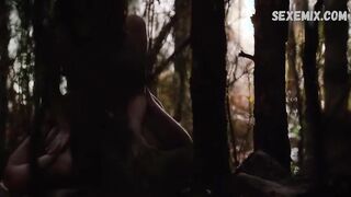 Tamzin Merchant sexy, scene in the forest - Salem 2014