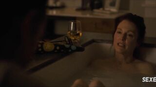 Julianne Moore sexy,  scene in After the Wedding (2019)