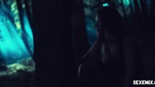 Wiktoria Filus undresses, scene in The Woods (2020)