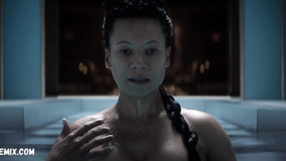 Lara Peake、Demi Moore、Nina Sosanya セクシー、Brave New World s01e01-05 (2020) のシーン