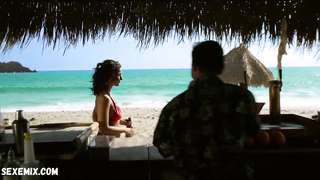 Emmanuelle Chriqui bikini, scene in Murder in the First s02e12 (2015)