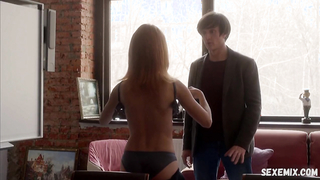 Katerina Shpitsa underwear scene in Moy mama robot s01e01 (2021)