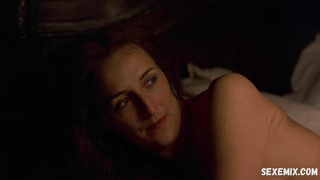 Fiona Shaw demonstrates bare breasts and butt, scene in Mountains of the Moon (1990)