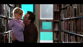 Kyra Sedgwick sexe dans la bibliothèque, scène dans Loverboy 2005