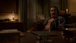 Ashleigh Kizer nude, scene in Deadwood s02e11 (2005). She shows us her tits.