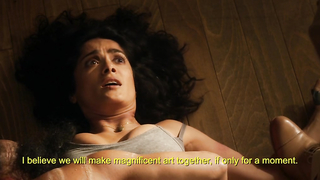 Salma Hayek nua, cena em - Everly (2014)