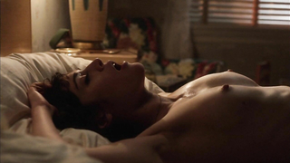 Nude video with Lizzy Caplan scene from Masters of Sex s01e01 (2013)