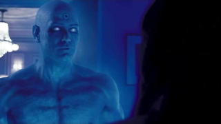 Malin Akerman nua, cena de sexo de Watchmen (2009)