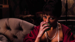 Nude video with Mila Kunis scene from Oz the Great and Powerful (2013)