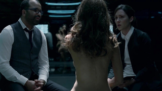 Nude video with Angela Sarafyan scene from Westworld s01e01 (2016)