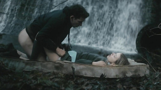 Nude video with Hannah Murray and Elinor Crawley scene from Bridgend (2015)