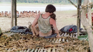 Nude video with Francesca Ciardi scene from Cannibal Holocaust (1980)