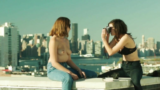 Nude video with Lina Esco and Lola Kirke scene from Free the Nipple (2014)