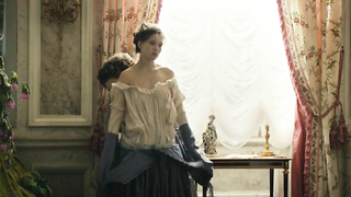 Nude video with Virginie Ledoyen and Lea Seydoux , scene from Farewell, My Queen (2012)