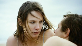 Nude video with Ana Girardot , scene from Le beau monde (2014)