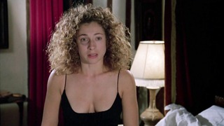 Nude video with Alex Kingston and Kate Hardie , scene from Croupier (1998)