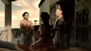 Lesley, cena de sexo de Ann Brandt nua, cena de sexo de Spartacus: Blood and Sand temporada 1 (2010)