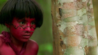 Lorenza Izzo nue, scène de The Green Inferno (2013)