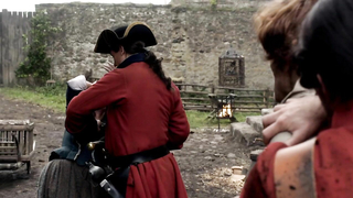 Nude video with Laura Donnelly nude, Caitriona Balfe nude , scene from Outlander s01e02 (2014)