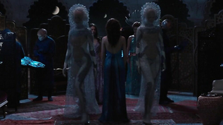 Nude video with Tuppence Middleton nude, Vanessa Kirby sexy , scene from Jupiter Ascending (2015)